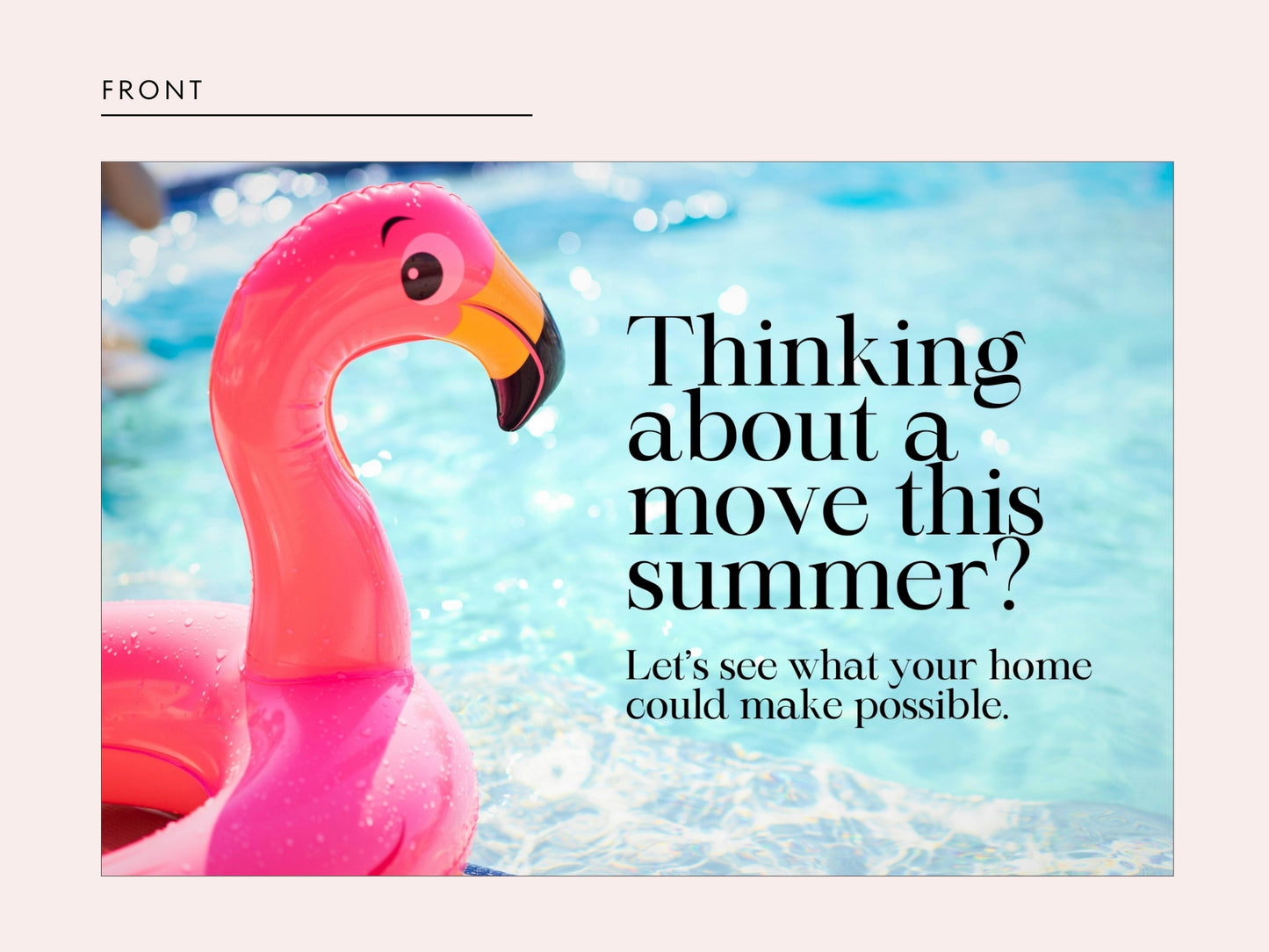 Summer Real Estate Postcard Canva Template