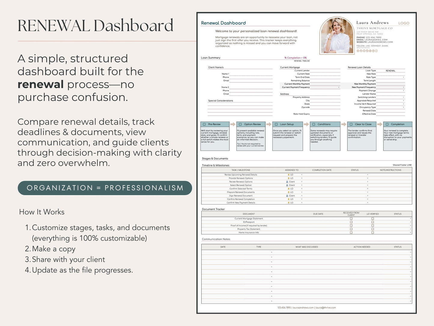Mortgage Progress Tracker | Client Dashboard for Loan Officers