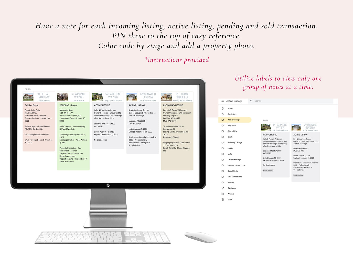 Google Keep Note Headers Vol 3