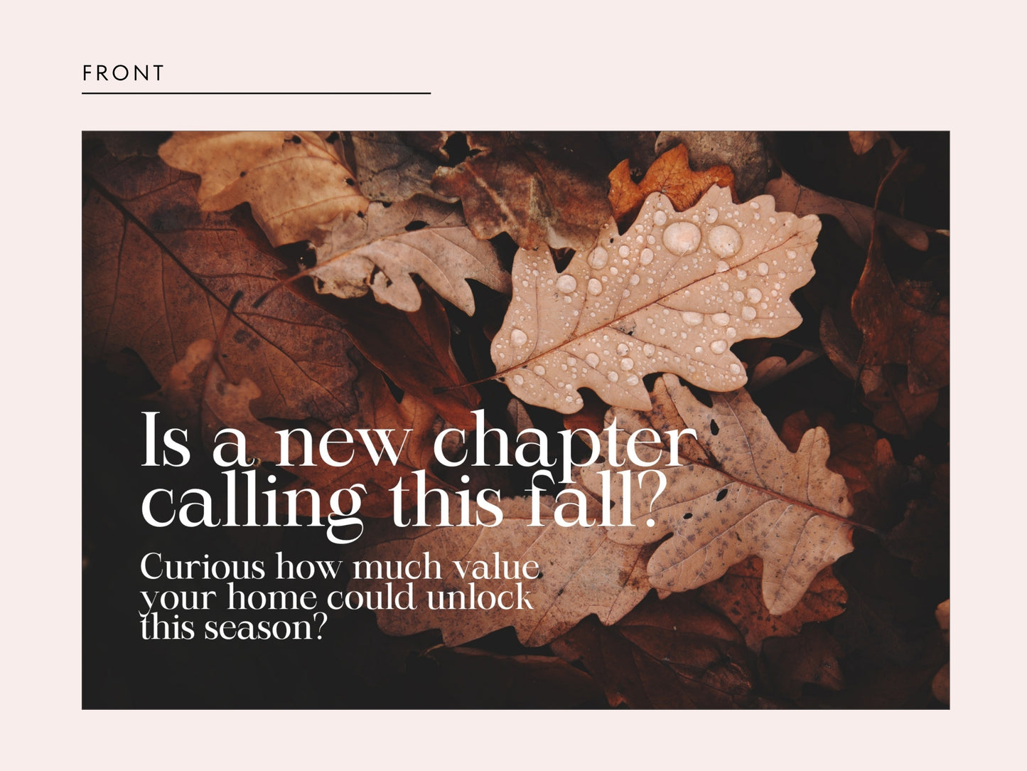 Fall Real Estate Postcard Canva Template