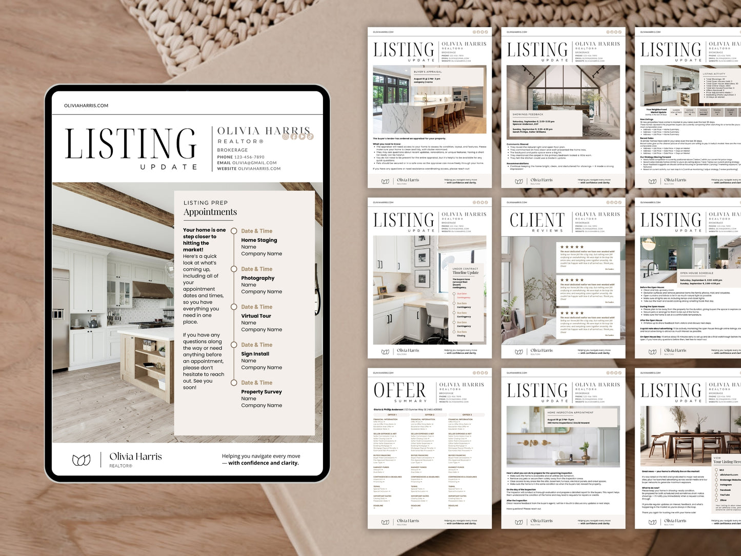 Seller Transaction Templates for Real Estate Agents — 27 Canva Templates
