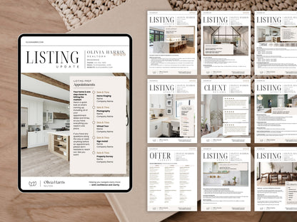 Seller Transaction Templates for Real Estate Agents — 27 Canva Templates