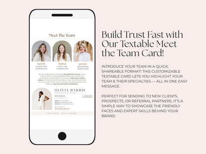 Meet The Team Text Message