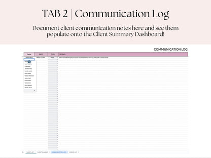 Transaction Coordinator Client List & Vendor List