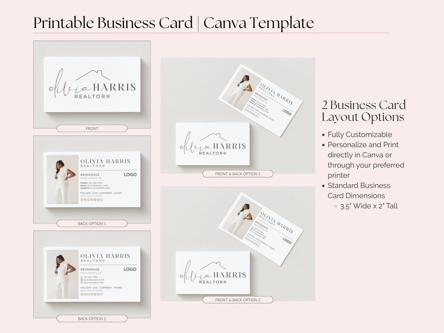 Business Card (Digital & Printable) + Email Signature Bundle