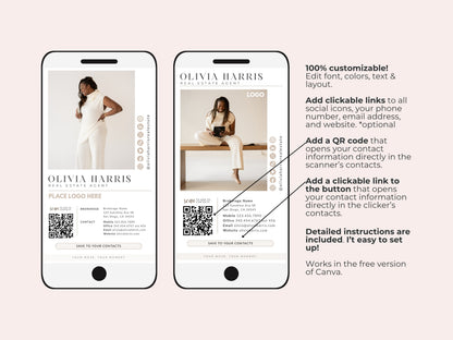 Business Card (Digital & Printable) + Email Signature Bundle