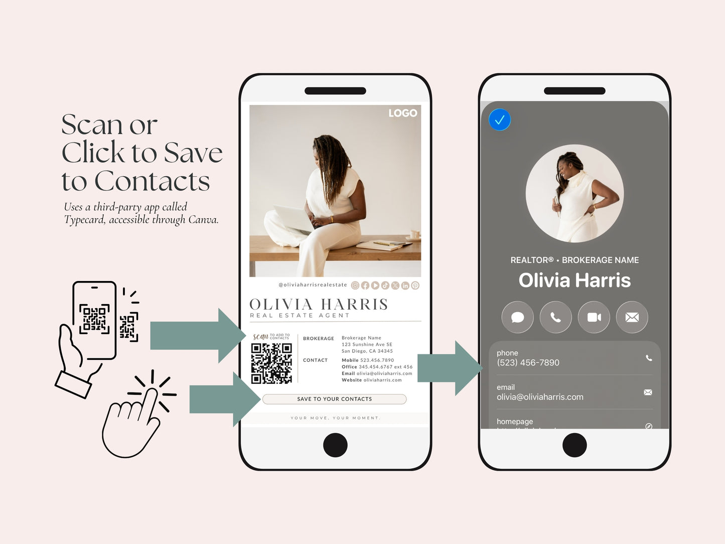 Business Card (Digital & Printable) + Email Signature Bundle