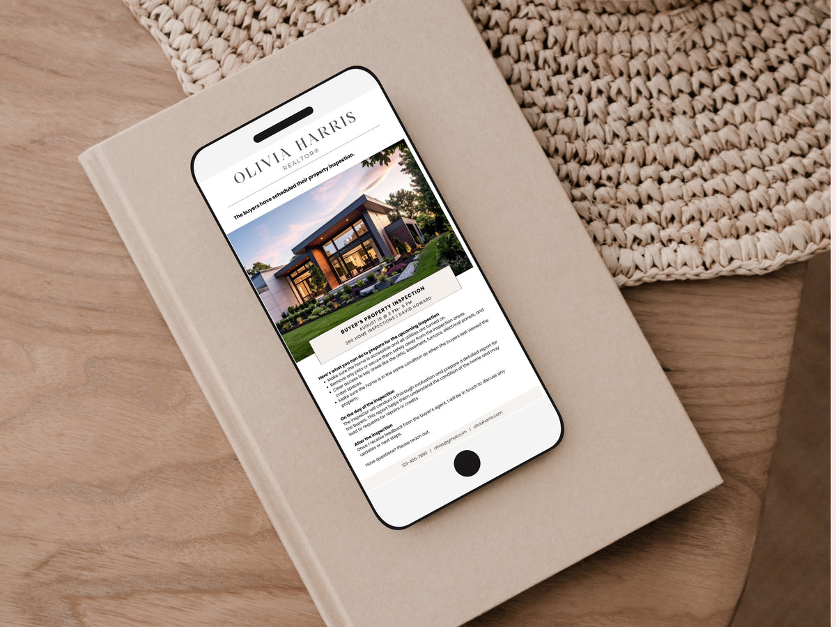 Seller Transaction Update Textable Cards — 28 Canva Templates for Real Estate Agents