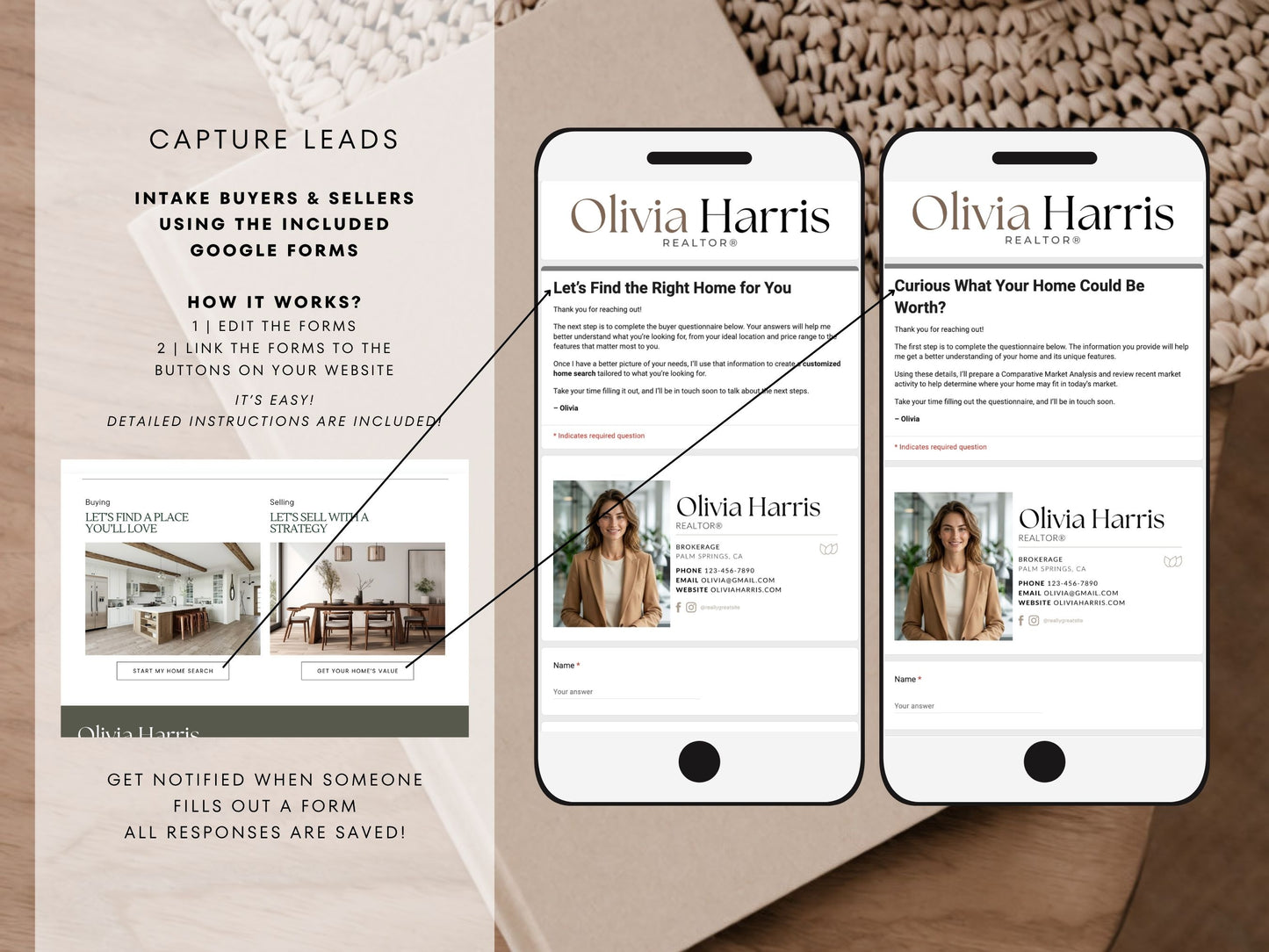 Real Estate Canva Website Template | Interactive Multi-Page Agent Website