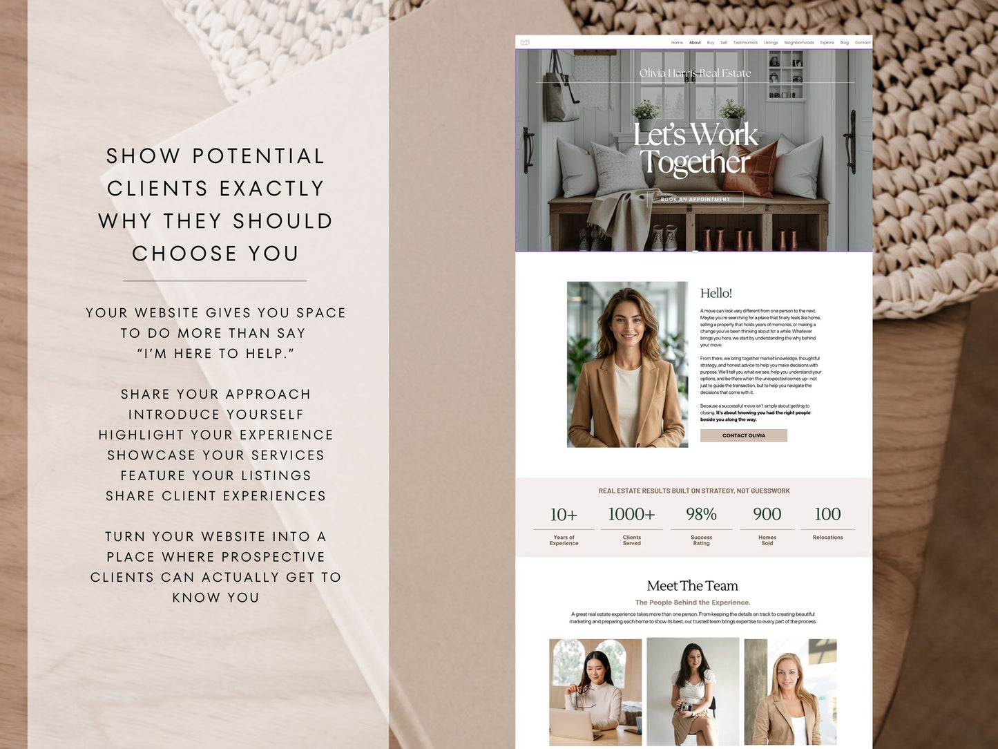 Real Estate Canva Website Template | Interactive Multi-Page Agent Website
