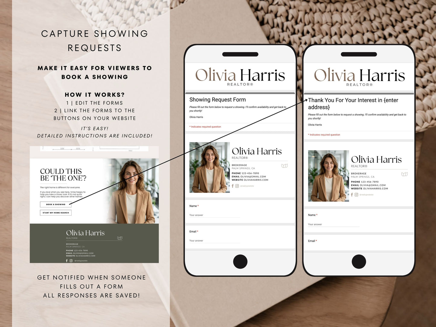 Real Estate Canva Website Template | Interactive Multi-Page Agent Website