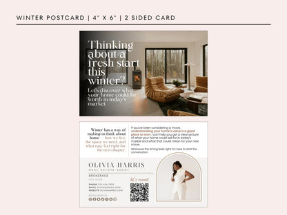 Seasonal Real Estate Postcard Bundle