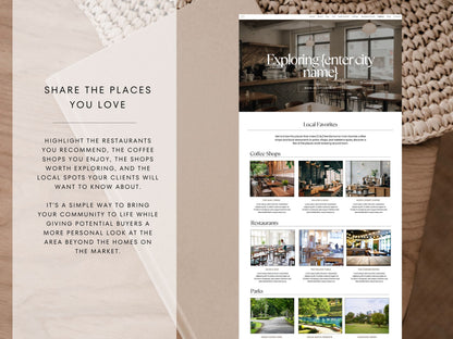 Real Estate Canva Website Template | Interactive Multi-Page Agent Website