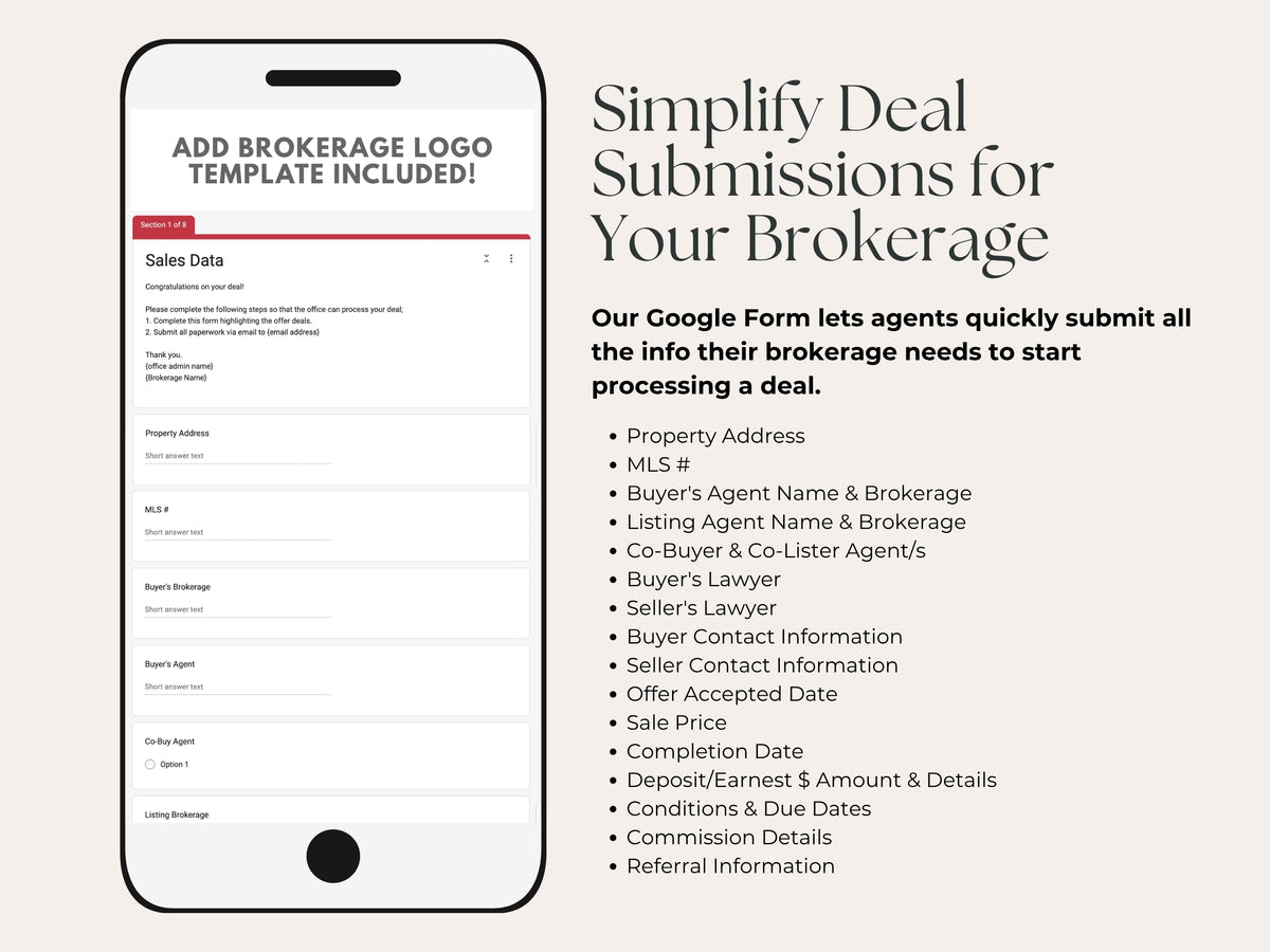 Real Estate Deal Submission Form Template | Google Form