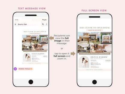 Open House Invitation Text Message