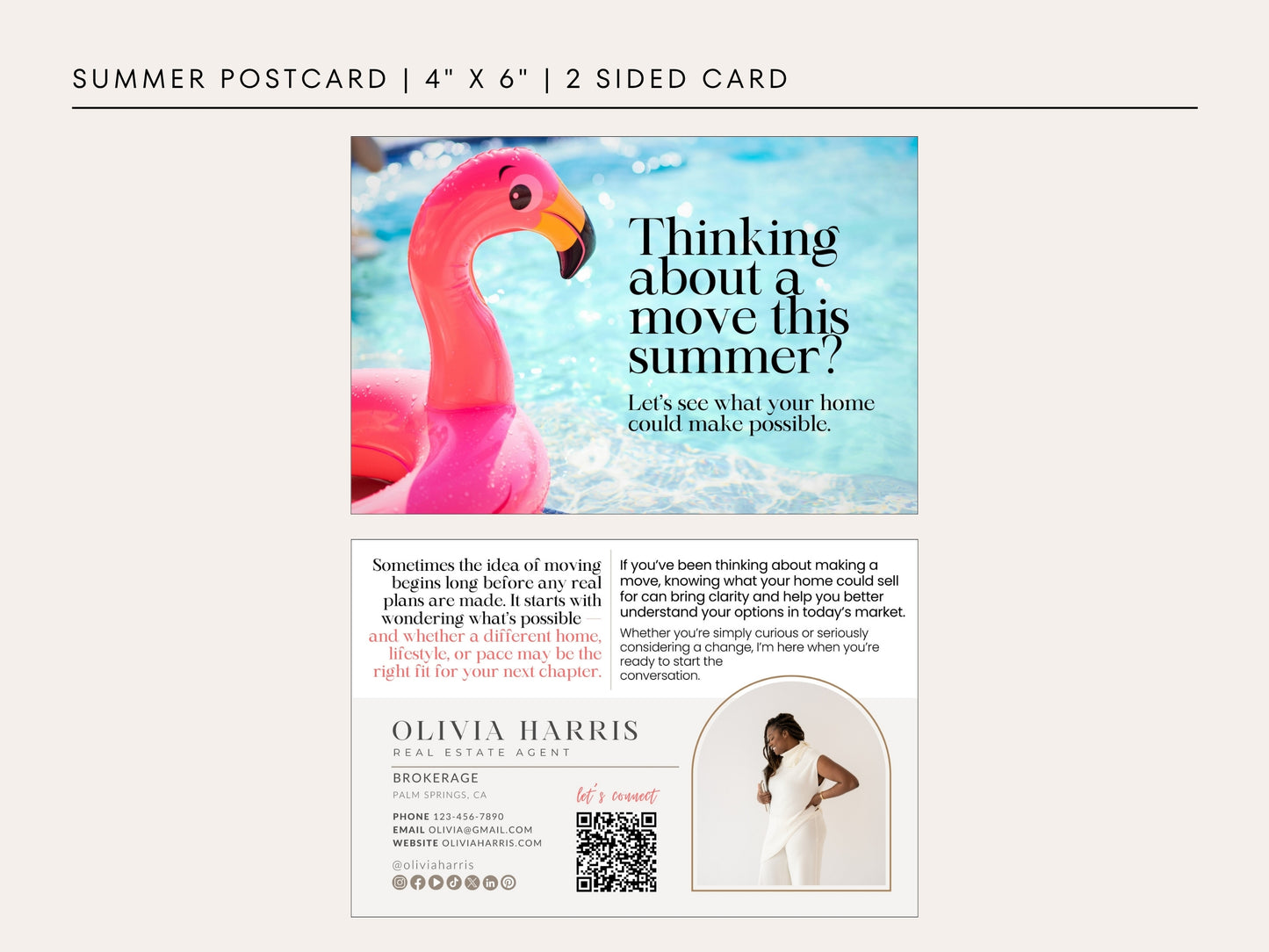 4-Season Real Estate Postcard Templates | Farming & Lead Gen Bundle