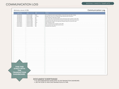 Real Estate Transaction Manager | Under Contract to Sold Google Sheets System