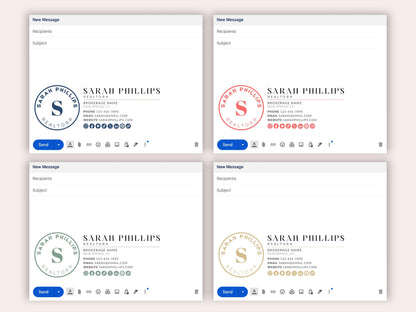 Real Estate Gmail Signature Canva Template