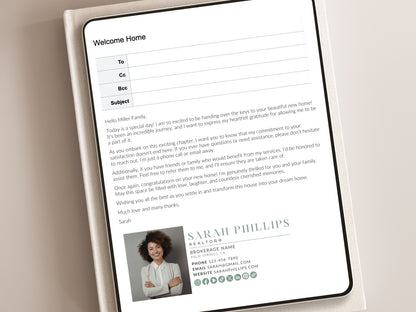 Real Estate Gmail Signature Canva Template