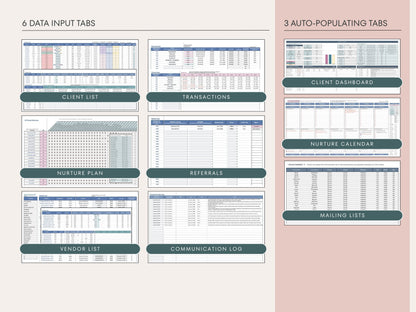 Client List & Nurture Plan for Real Estate Agents - Google Sheets