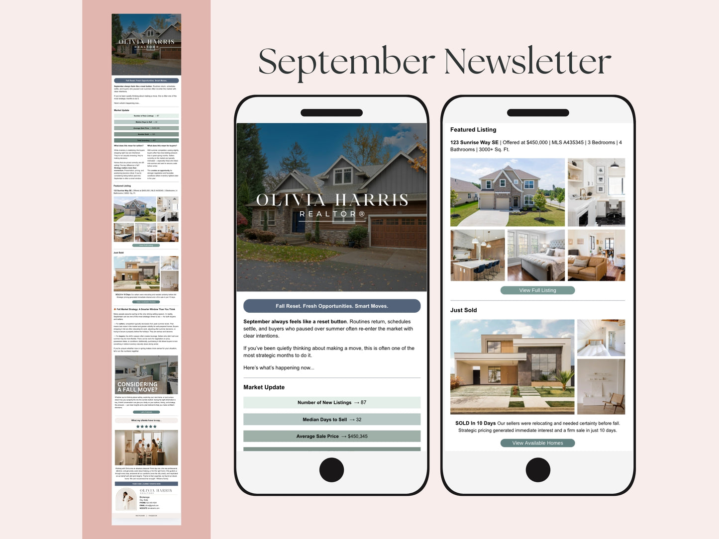 Monthly Email Newsletter Template Bundle