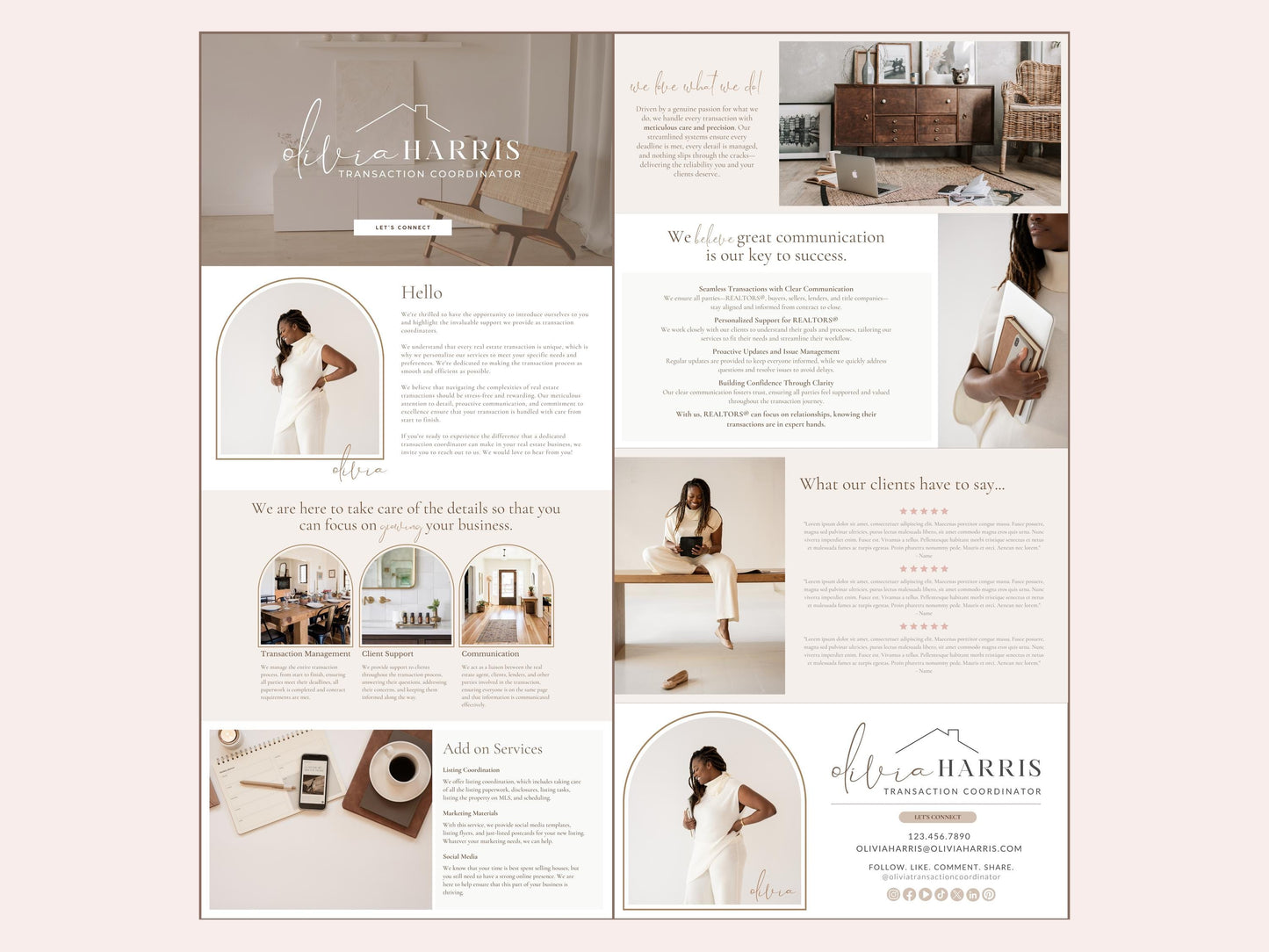 TC Professional Website Canva Template