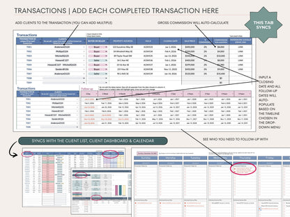 Client List & Nurture Plan for Real Estate Agents - Google Sheets