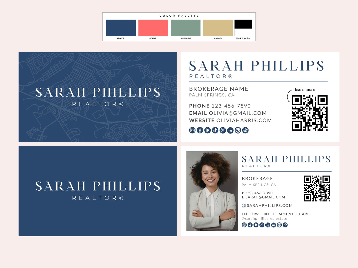 Business Card Canva Template Bundle