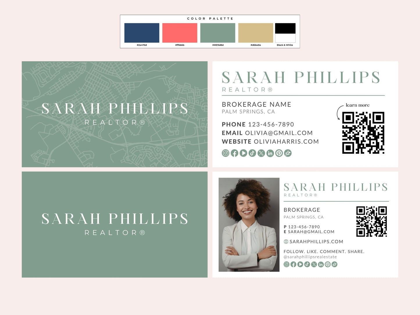 Business Card Canva Template Bundle