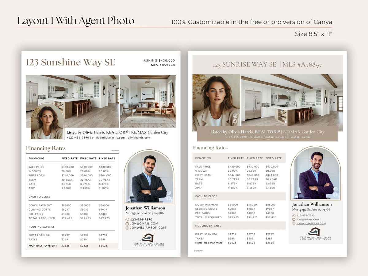 Agent Co-Branded Mortgage Rate Sheet