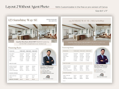 Agent Co-Branded Mortgage Rate Sheet