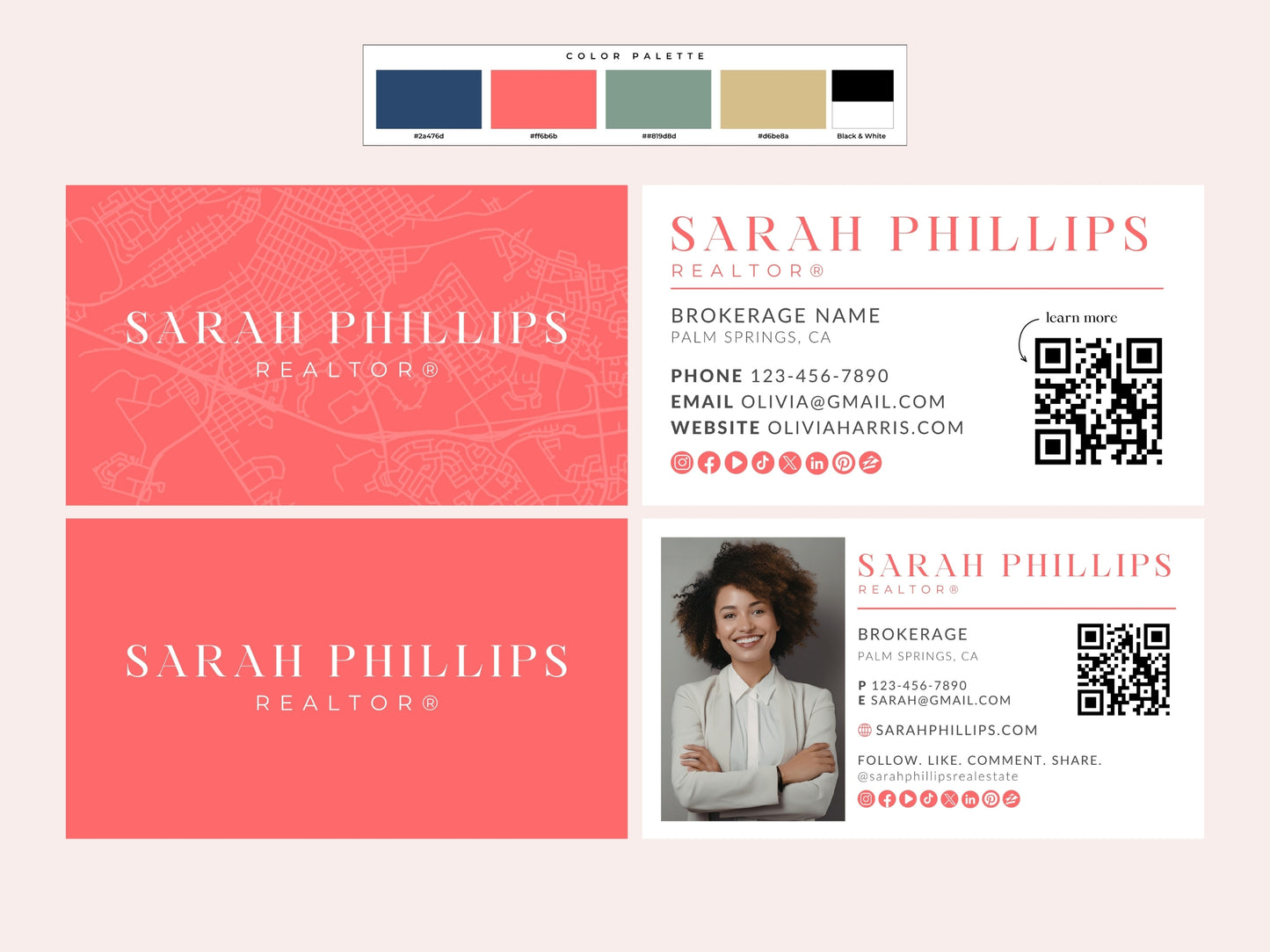 Business Card Canva Template Bundle