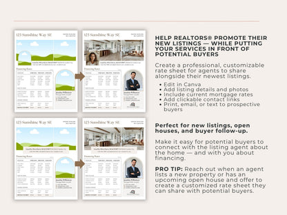 Agent Co-Branded Mortgage Rate Sheet
