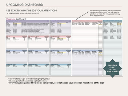 Real Estate Transaction Manager – Lead to Sold Google Sheets System