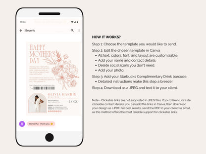 Textable Coffee Card Bundle — Real Estate Agent Holiday & Occasion Templates