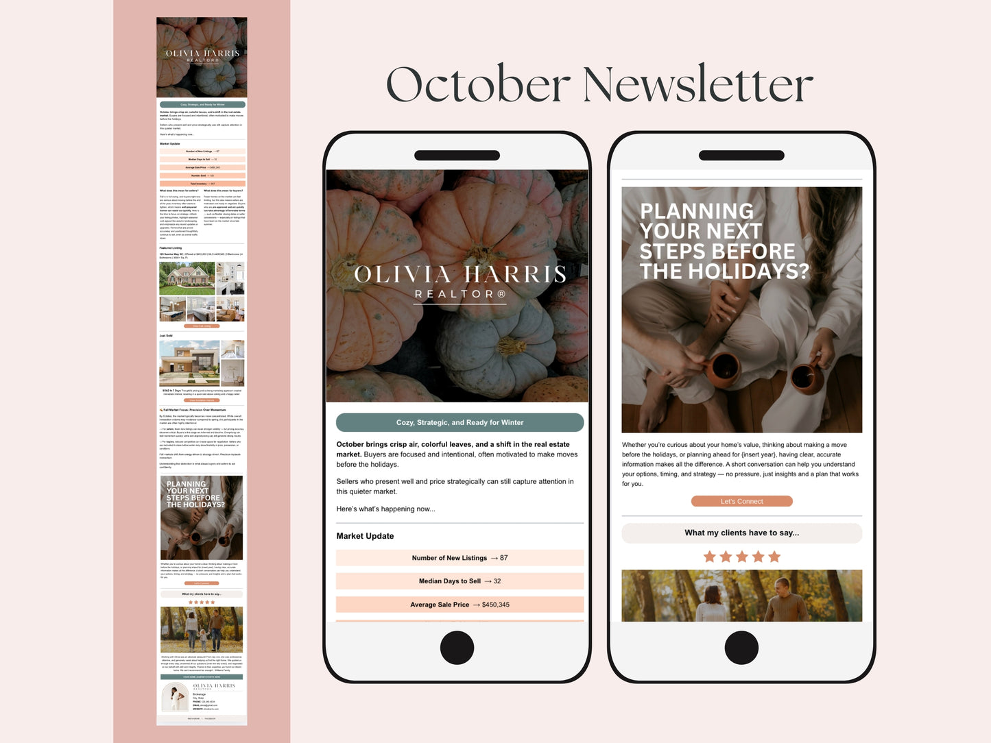 Monthly Email Newsletter Template Bundle