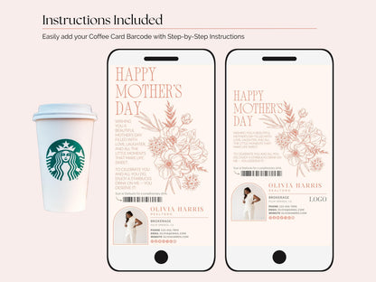 Mother's Day Coffee Card Template