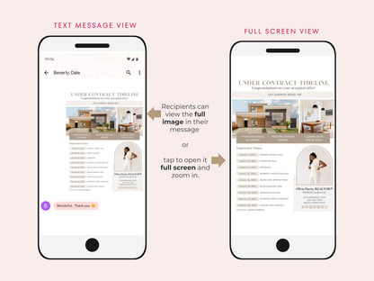 Under Contract Timeline Text Message