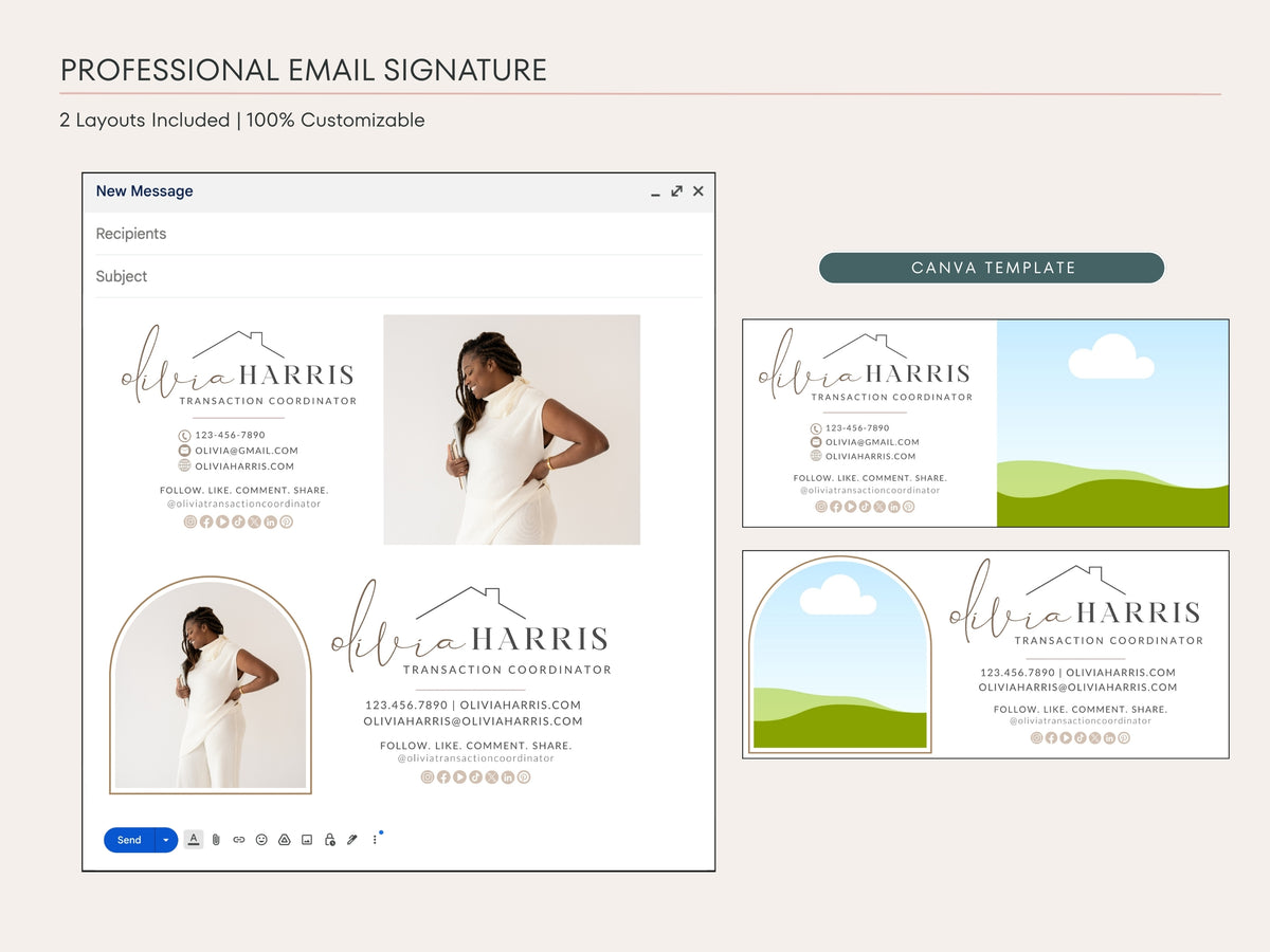 TC Email Signature Template | Canva Template