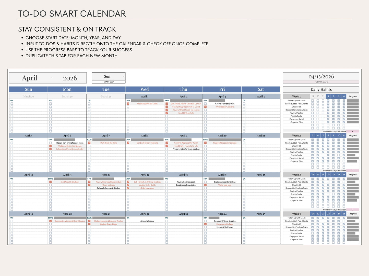 Real Estate Transaction Manager – Lead to Sold Google Sheets System