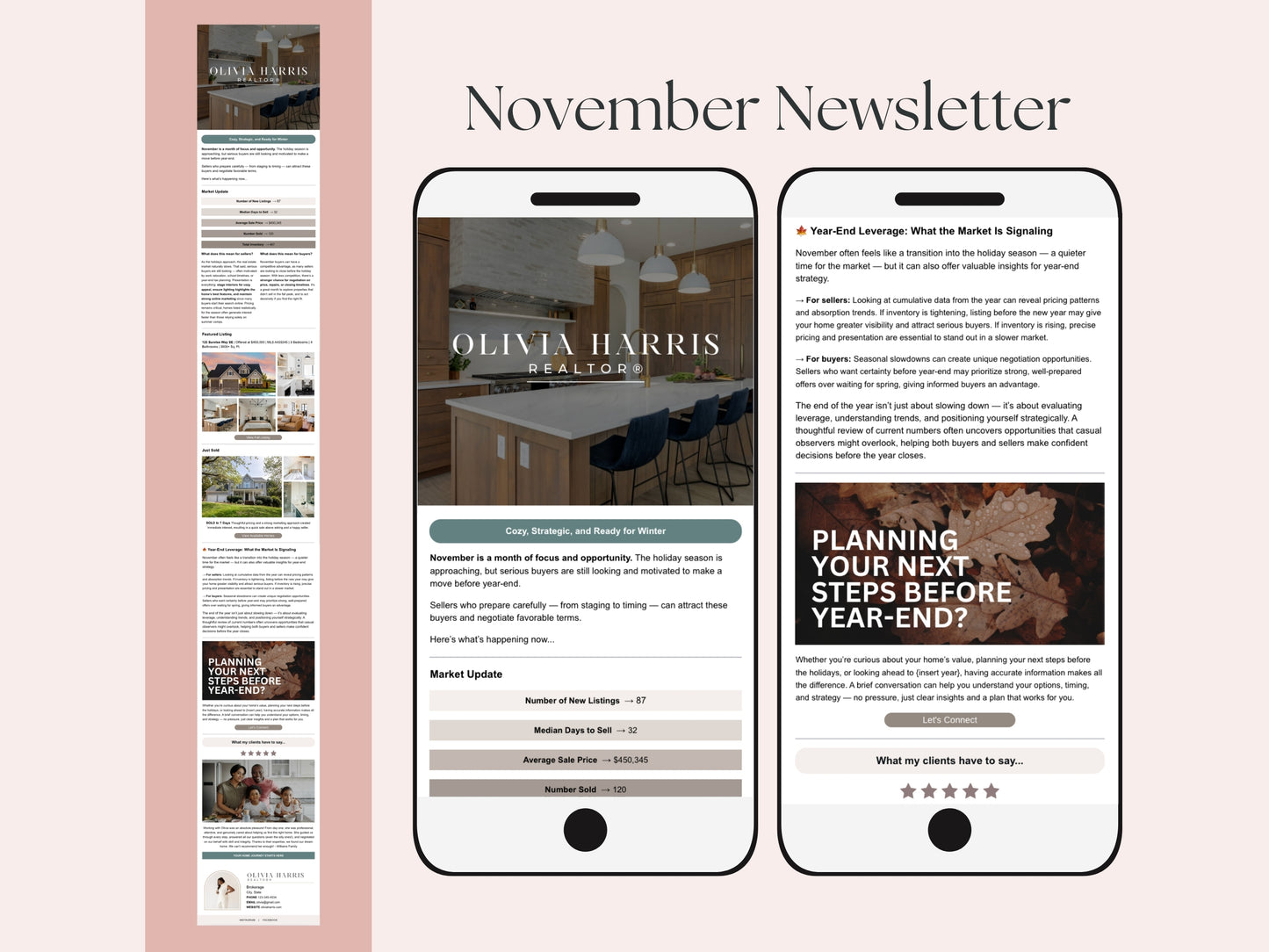 Monthly Email Newsletter Template Bundle