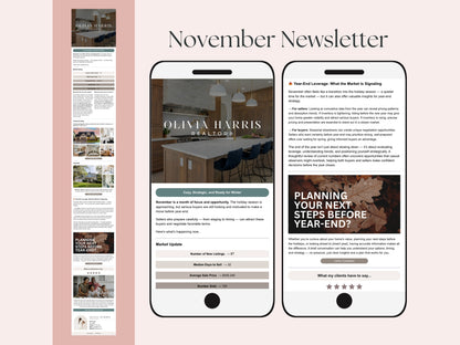 Monthly Email Newsletter Template Bundle