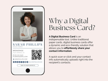 Digital Business Card Canva Template for Real Estate Agents