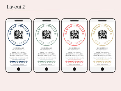 Digital Business Card Canva Template for Real Estate Agents