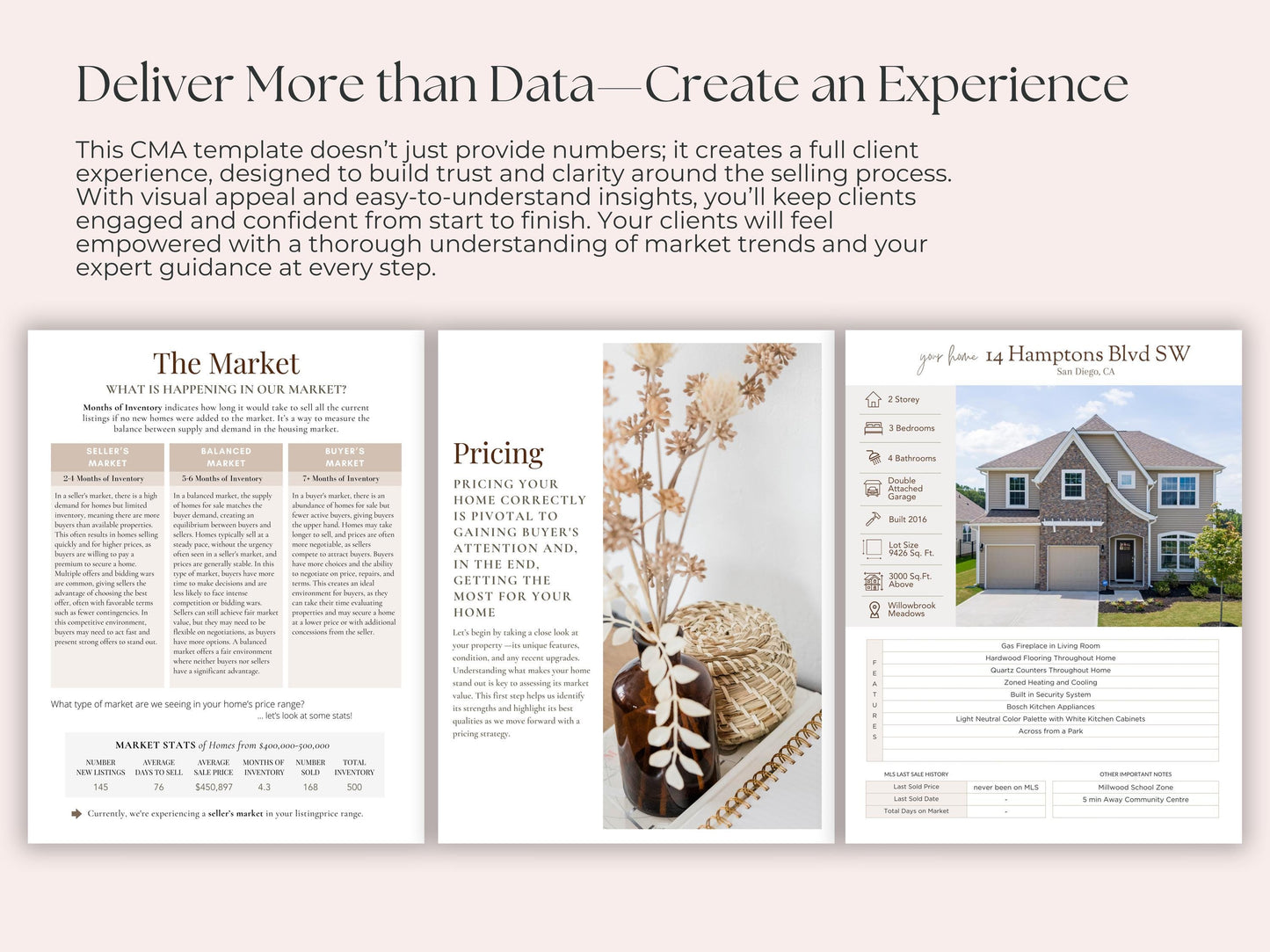 Listing Presentation CMA Template