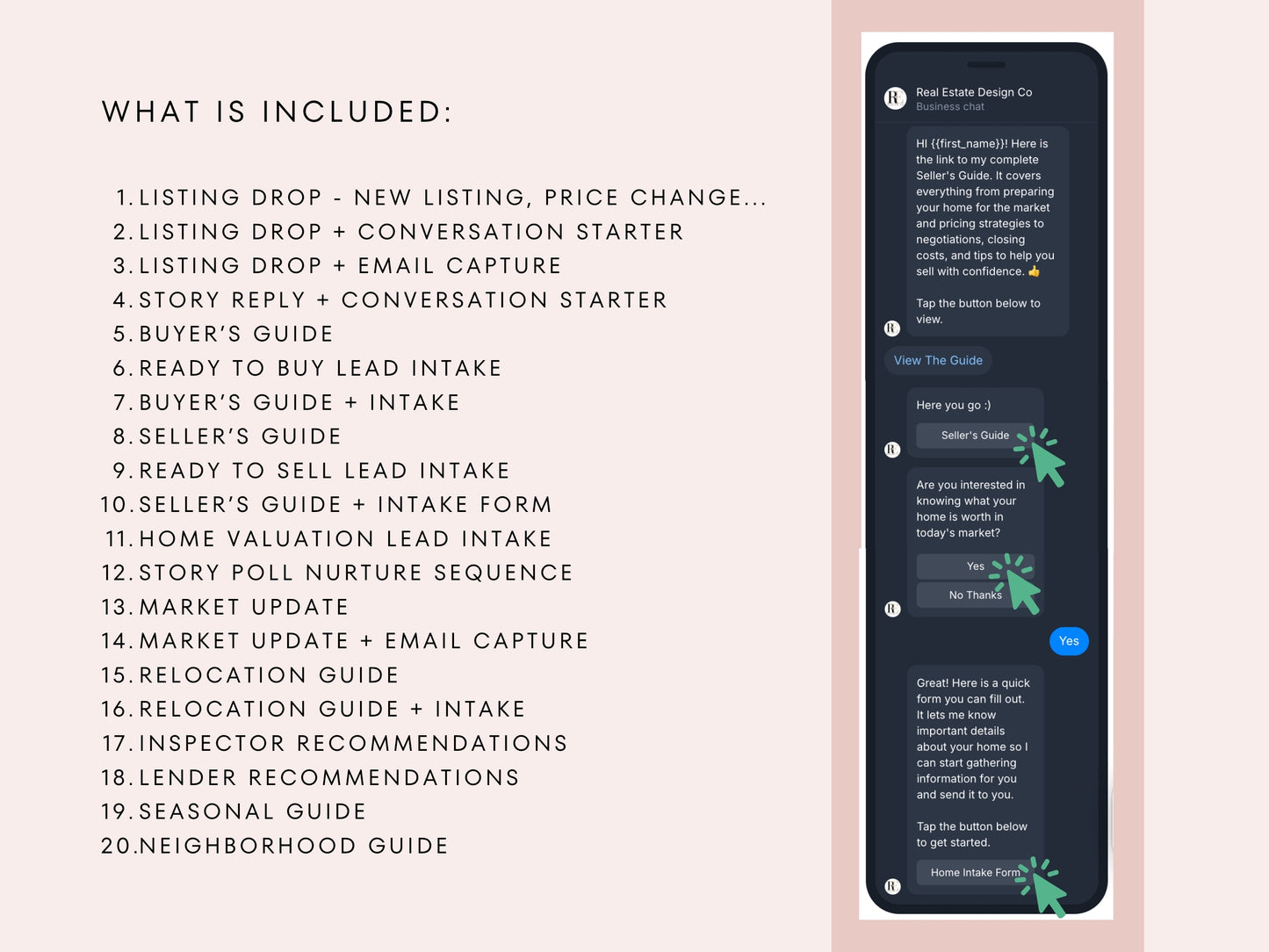 20 ManyChat Templates for Real Estate Agents | Instagram Automations