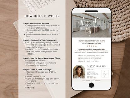 Buyer Transaction Update Cards — 30 Textable Templates | Canva