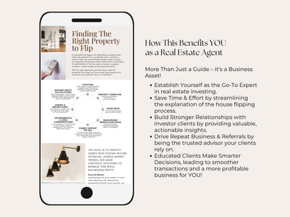 Home Flipping Guide | 21-Page Canva Template for Real Estate Agents
