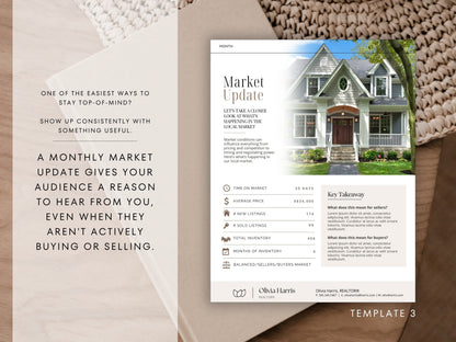 Real Estate Market Update Canva Templates — 6 Layouts