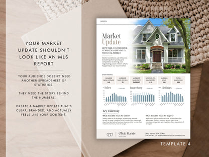 Real Estate Market Update Canva Templates — 6 Layouts